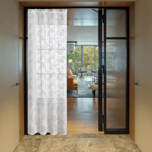 Cortina Floral De Encaje Ventana Filtro De Moda 100x200cm