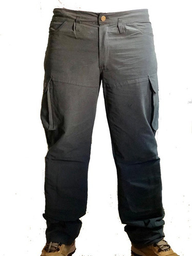 Pantalon Cargo Con Rodilleras Desmontables Gris Plomo Cas