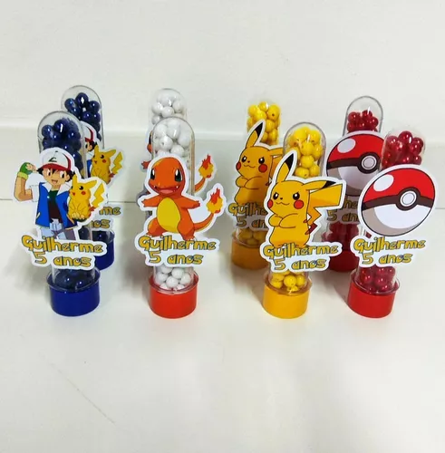 20 Lembrancinhas Pokemon - Caixinhas Acrílicas Personalizadas