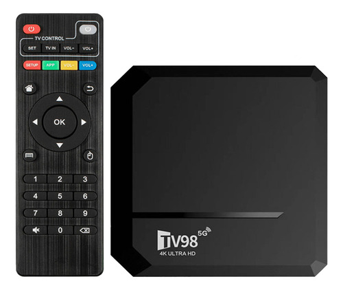 Caja De Televisión Tv98 Bt 2g+16g Allwinner H313 Android 12.