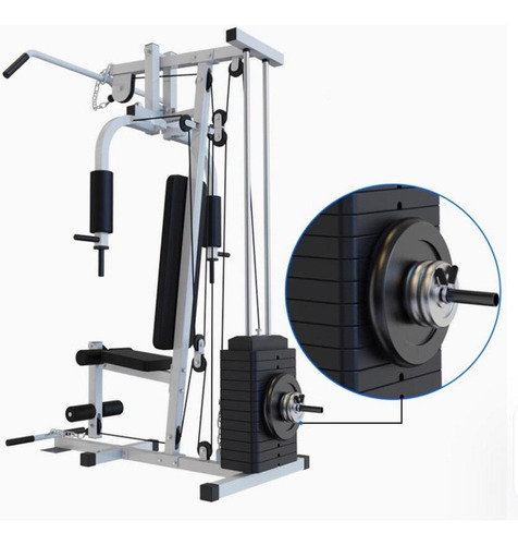 Pila De Pesas Para Gimnasio, Profundidad De Ranura 11,5 Cm
