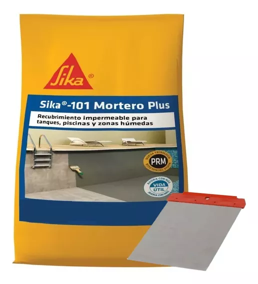  Sika 101 Mortero Plus Recubrimiento Impermeable Blanco 10kg