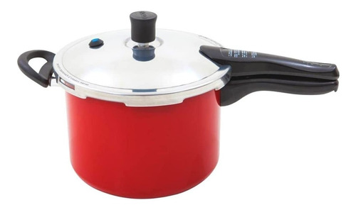 Imagem 6 de 6 de Panela De Pressão 4,5 Litros Cozinha Original Nigro Vermelha
