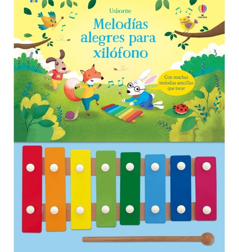 Melodias Alegres Para Xilofono Libro + Xilofono Usborne