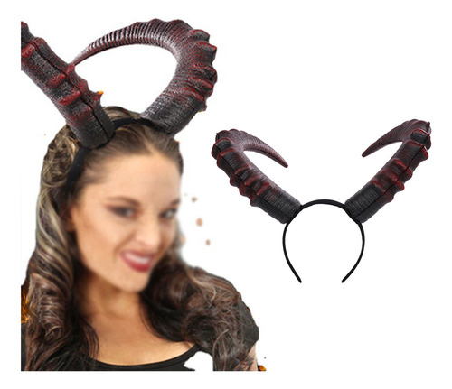 Nohle Diadema De Cuerno De Gótico De Aro De Cabellero De Cuerno