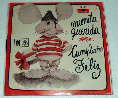 Topo Gigio Mamita Querida / Cumpleaños Feliz Simple C/tapa