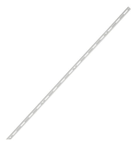 2x Trilho Cremalheira Simples 1m + 8 Suportes 30cm Homely Branco