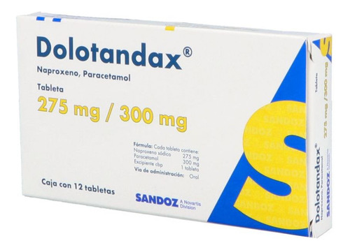 Dolotandax 275 Mg / 300 Mg Caja Con 12 Tabletas