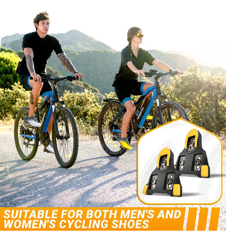 Placas Calas Bici De Ruta Amarillas 6° Compatible Con Spd-sl