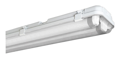 Luminario T8 Led Sobreponer A Techo 2x16w Gris 6000k Magg