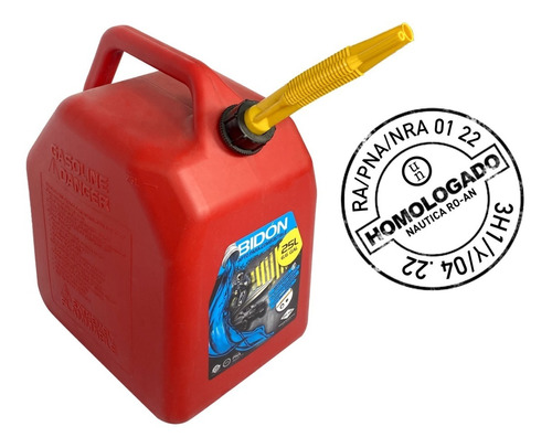 Bidón Combustible 25 Lt  C/pico Homologado X 2 Unidades Roan