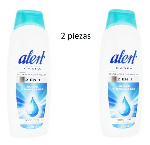 Shampoo Alert,limpia Y Acondiciona,resequedad,suave,2piezas