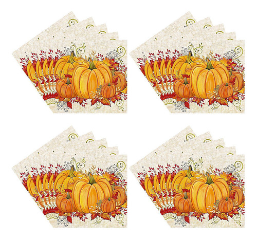 Servilletas De Calabaza De Halloween Servilletas De Papel De