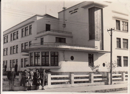 1953 Fotografia Escuela Normal De Pelotas Brasil Art Deco