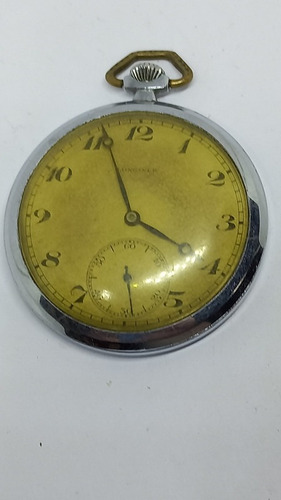 Reloj Bolsillo Longines De Acero Mod Ultra Chato Cod.0095