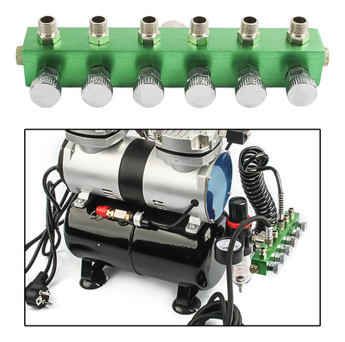 Adaptador De Distribuidor De 6 Vias Fs Manifold De Aerógrafo