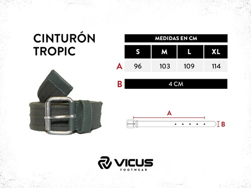 Imagen 2 de 3 de Cinto Vicus Tropic Verde