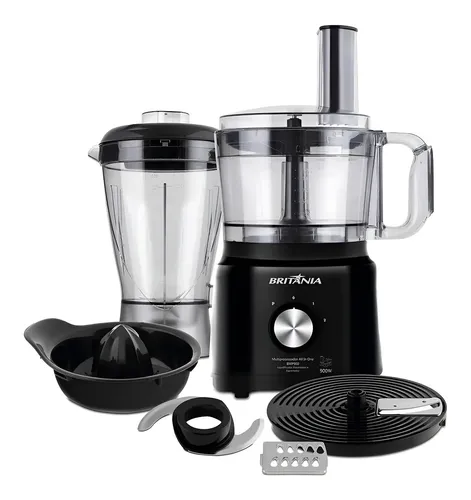 Multiprocessador De Alimentos All In One Bmp900p Britânia Cor Pre...