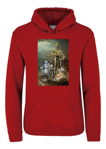Sudadera Roja Capucha Unisex Star Wars Cy660