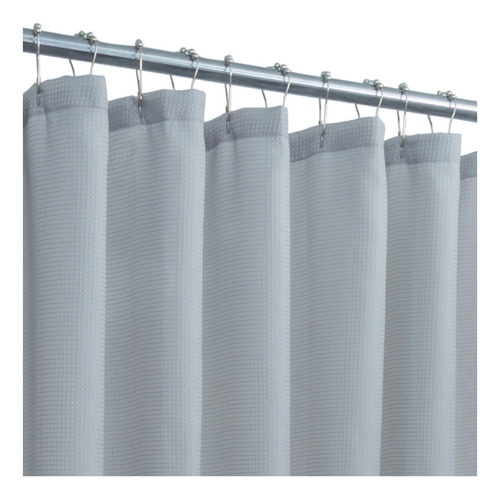 Cortina Para Baño De Poliéster Bath Styles Color Gris Lisa
