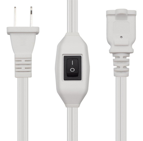 Cable De Extensión De 12,6 Con Interruptor, Enchufe De Ca