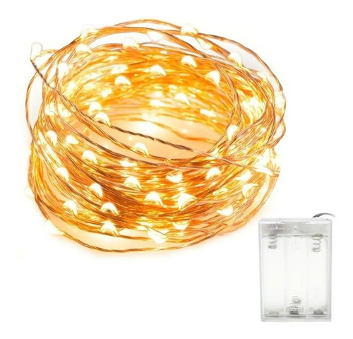 Guirnalda Alambre Luciernaga 5 Metros Guia Luces Led Febo