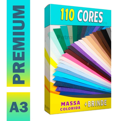Imagem 1 de 10 de Papel Color Plus A3 - 180g/m2 Com 50 Folhas