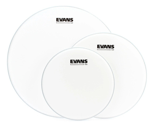 Parches Para Bateria Evans Pack *3 Arenados 10 12 16 G2