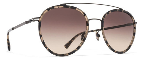 Gafas De Sol Mykita Meri A16-bk/ant_br/br Unisex Negro/antig