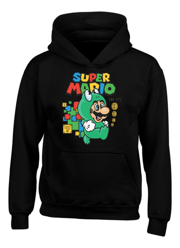 Hoodie Buzo Capota Super Mario Bros 3 Rana Series Saco