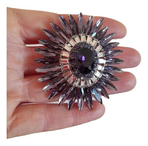 Prendedor Aesthetic Para Ropa. Charms Alfiler Para Vestidos Violeta Oscuro