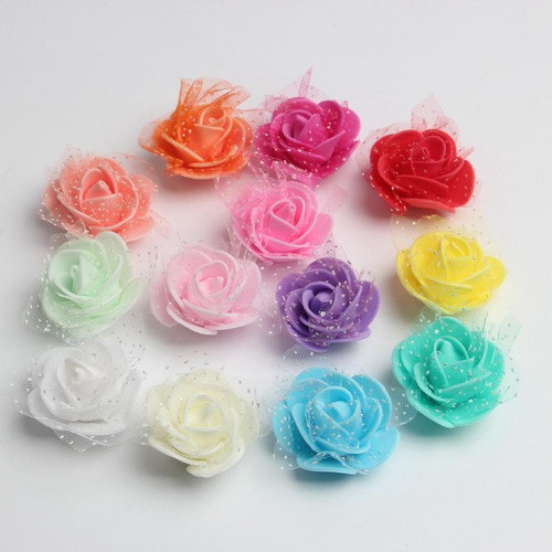 Bh Compatible 2x 50 Piezas De Adornos De Cabezas De Flores