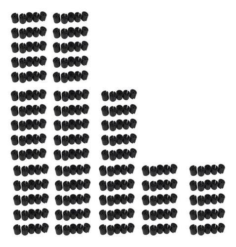 Marcadores de tamaño para colgar en blanco, 300 unidades/bolsa, color negro