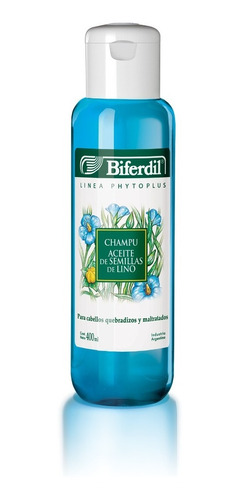 Shampoo Biferdil Aceite De Semillas De Lino X 400 Ml