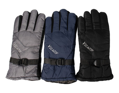 Guantes Moto Invierno Impermeable Deportivo Liso Nieve 