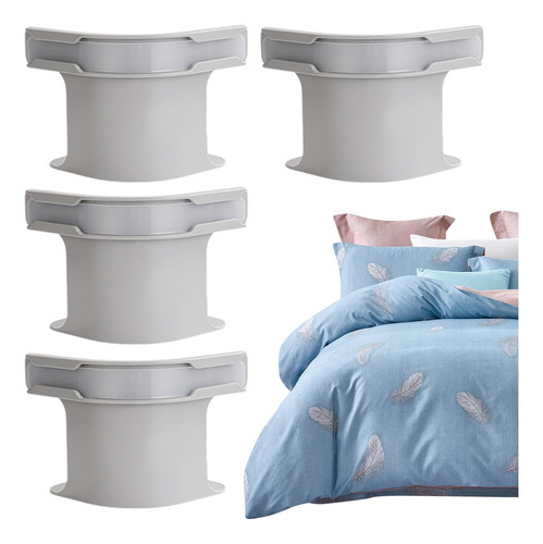 Soporte Para Sábanas Con Tiras De Bloqueo, 4 Piezas Clips