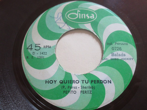 Mundo 45 Rpm Vinilo Pepito Perez De Argentina