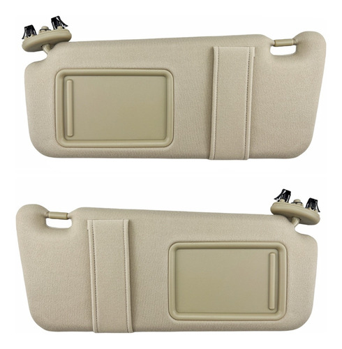 Viseras De Sol Beige Sin Luz Para Toyota Camry 2007-2011