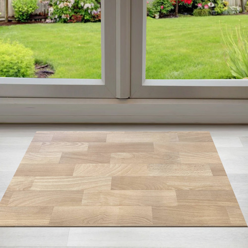 Alfombra Vinilica 50x100 Madera Cocina Baño Pasillo Balcon