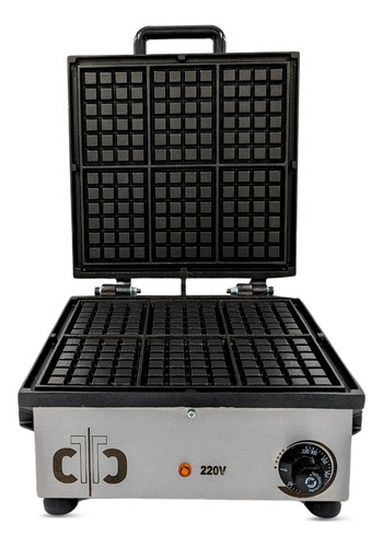 Maquina De Waffle Profissional Com Teflon Especial 6 Waffles