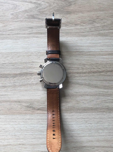 Relógio Fóssil Masculino, Pulseira De Couro, Números Romanos