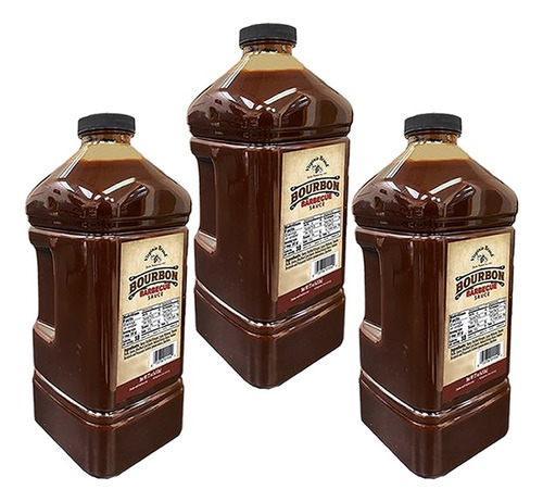 3 Salsa Bbq Bourbon 2.3 Lts Virginia B. - mL a $21