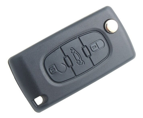 Imagen 3 de 9 de Carcasa Llave Peugeot 408 407 308 Con Porta Pila Hu83 3 Bot