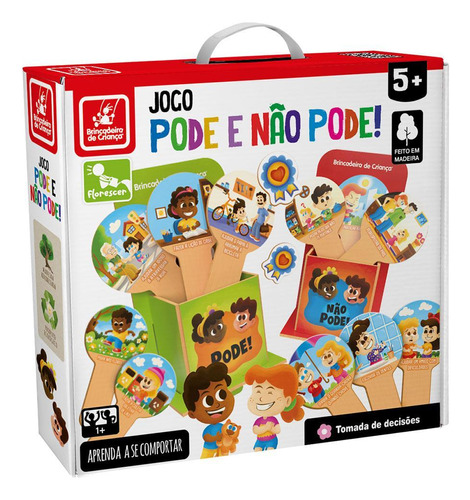 Jogo Infantil Educativo Pode E Não Pode Madeira