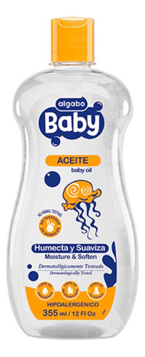 Aceite Para Bebes Algabo X 355ml - Humecta Y Suaviza