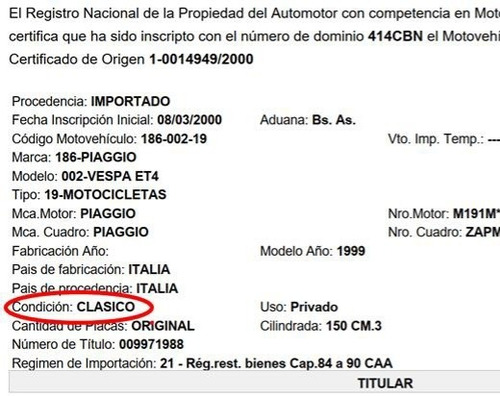 Imagen 5 de 12 de Piaggio Vespa Et4 150cc