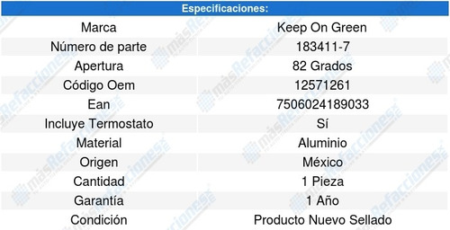 Toma Agua Cadillac Escalade 6.0l V8 02-06 Kg 6242557
