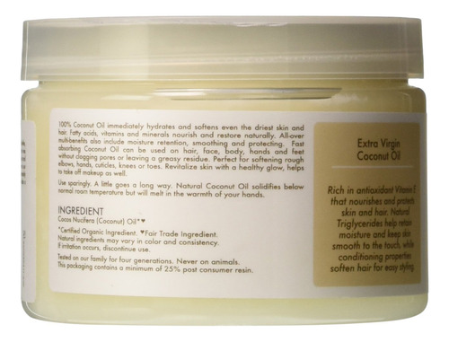 Shea Moisture Aceite De Coco 100% Virgen Extra Hidratación N