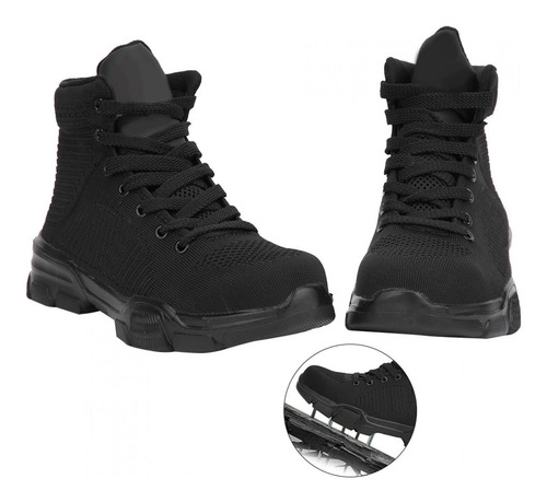 Botas Con Punta De Acero Hightop Transpirable Hombres Zapato