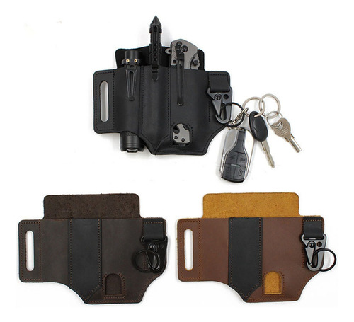 Funda Multiherramienta Para Cinturón, Bolsillo De Cuero